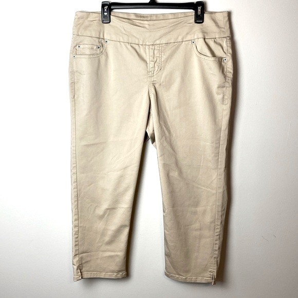 Stitchstar Pull On Capri Tan Pockets Size 1X - Picture 12 of 13